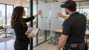 Using Decorative Window Film to Define Interior Spaces